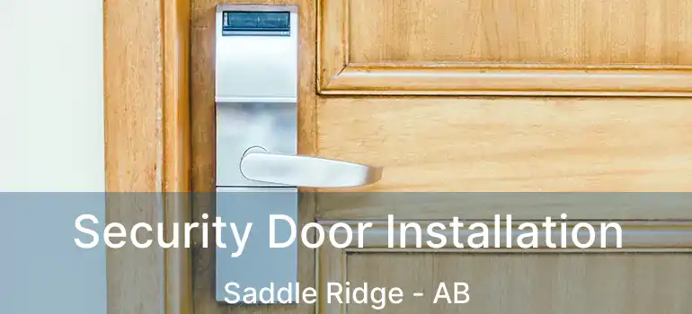  Security Door Installation Saddle Ridge - AB