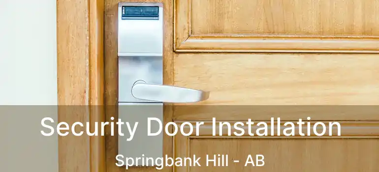  Security Door Installation Springbank Hill - AB