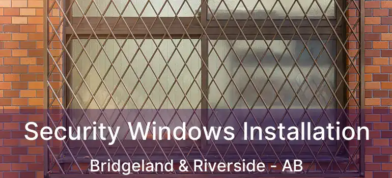  Security Windows Installation Bridgeland & Riverside - AB