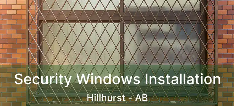  Security Windows Installation Hillhurst - AB