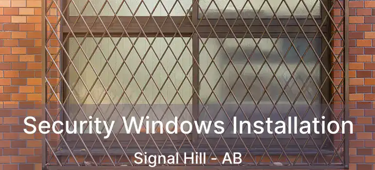  Security Windows Installation Signal Hill - AB