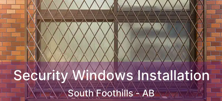  Security Windows Installation South Foothills - AB
