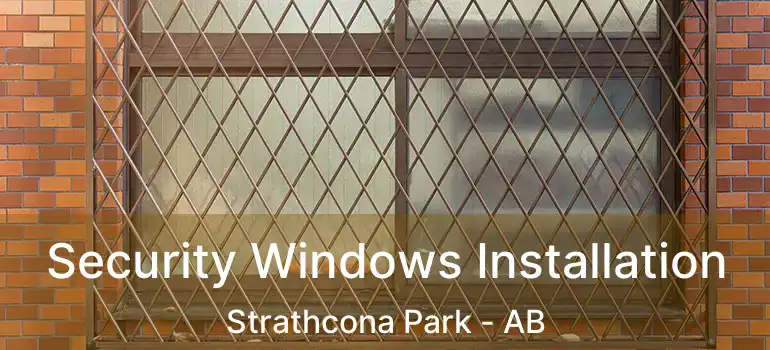  Security Windows Installation Strathcona Park - AB
