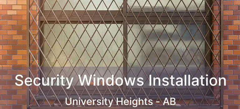  Security Windows Installation University Heights - AB