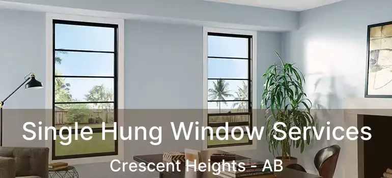  Single Hung Window Services Crescent Heights - AB