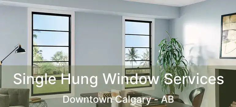  Single Hung Window Services Downtown Calgary - AB