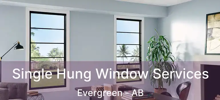  Single Hung Window Services Evergreen - AB