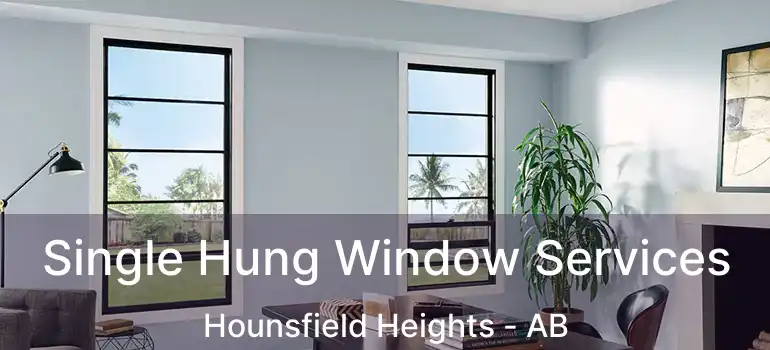  Single Hung Window Services Hounsfield Heights - AB