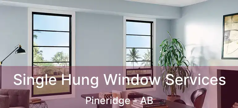  Single Hung Window Services Pineridge - AB