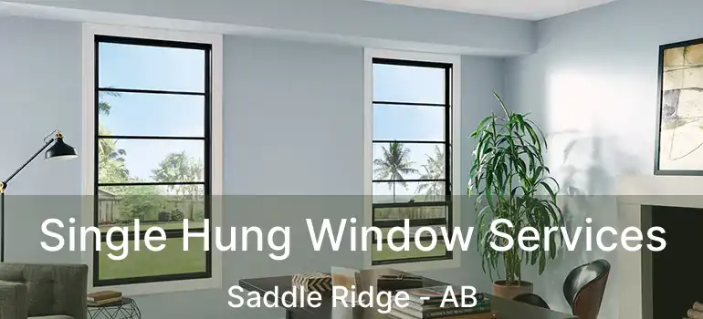  Single Hung Window Services Saddle Ridge - AB