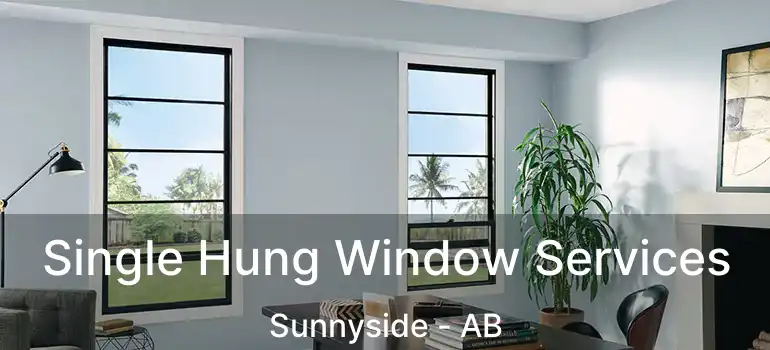  Single Hung Window Services Sunnyside - AB