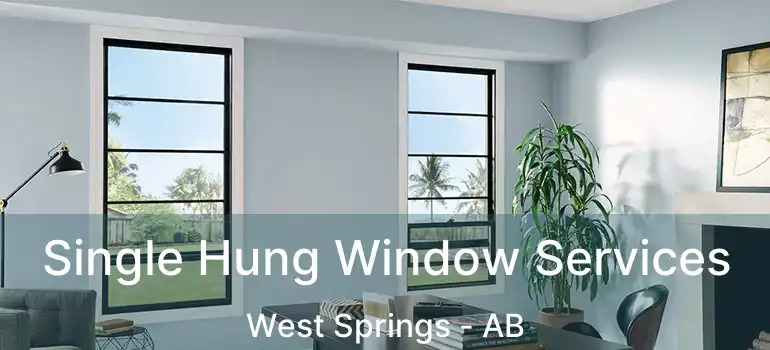  Single Hung Window Services West Springs - AB