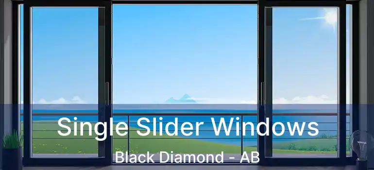  Single Slider Windows Black Diamond - AB