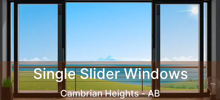  Single Slider Windows Cambrian Heights - AB