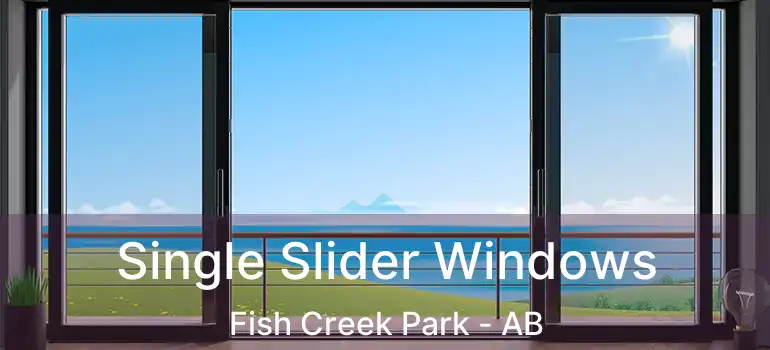  Single Slider Windows Fish Creek Park - AB