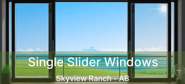  Single Slider Windows Skyview Ranch - AB
