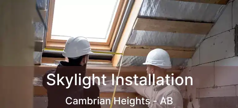  Skylight Installation Cambrian Heights - AB