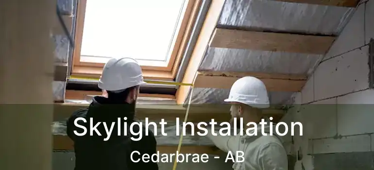  Skylight Installation Cedarbrae - AB