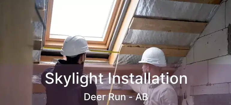 Skylight Installation Deer Run - AB