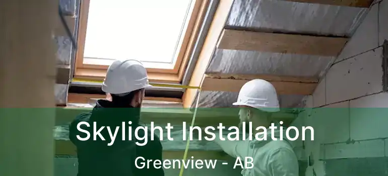  Skylight Installation Greenview - AB