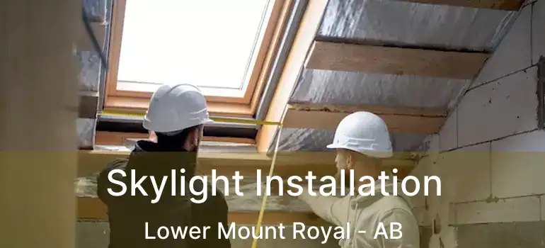  Skylight Installation Lower Mount Royal - AB