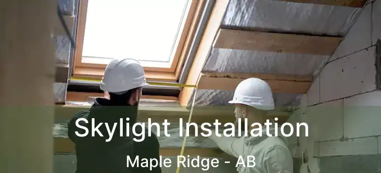  Skylight Installation Maple Ridge - AB
