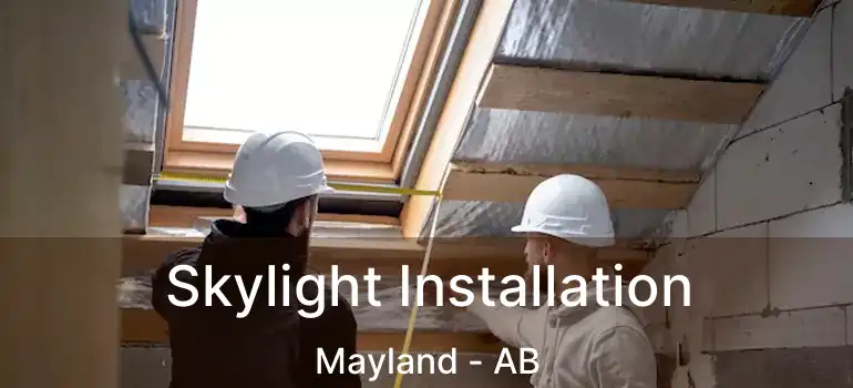  Skylight Installation Mayland - AB