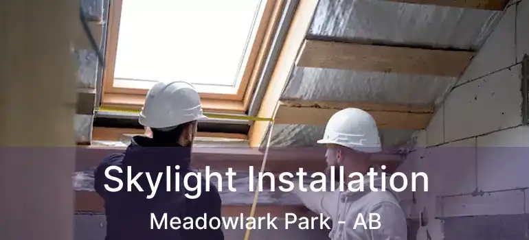 Skylight Installation Meadowlark Park - AB