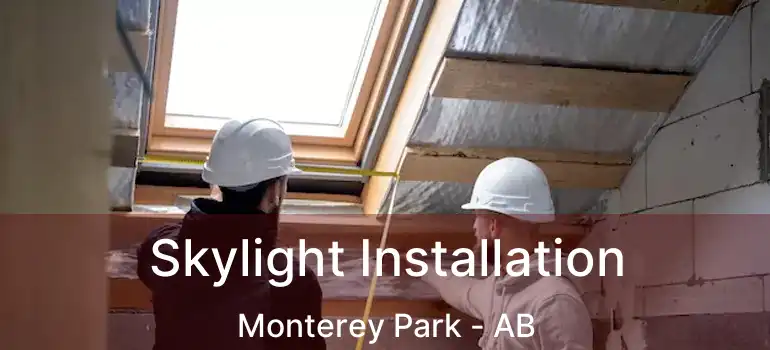  Skylight Installation Monterey Park - AB
