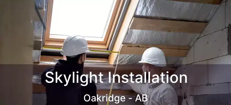  Skylight Installation Oakridge - AB