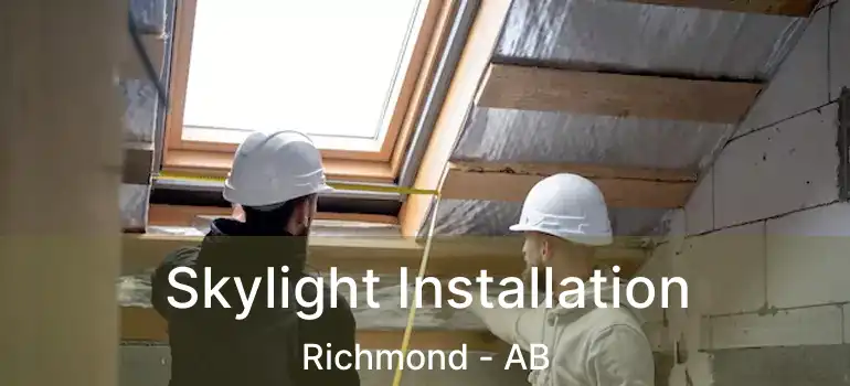  Skylight Installation Richmond - AB