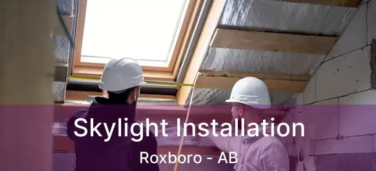  Skylight Installation Roxboro - AB