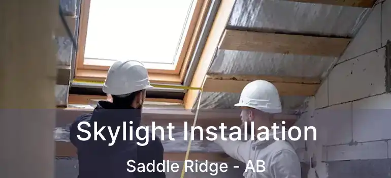  Skylight Installation Saddle Ridge - AB