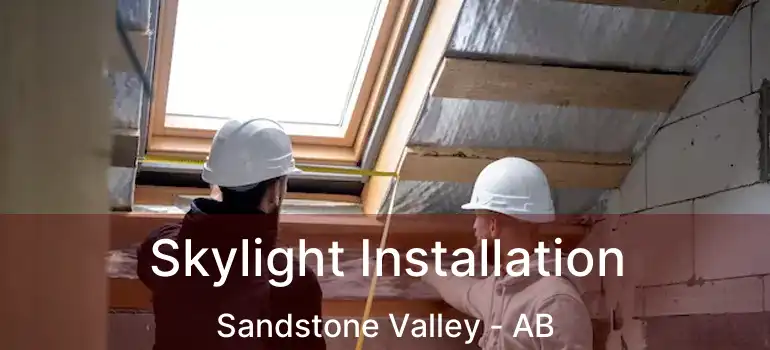  Skylight Installation Sandstone Valley - AB