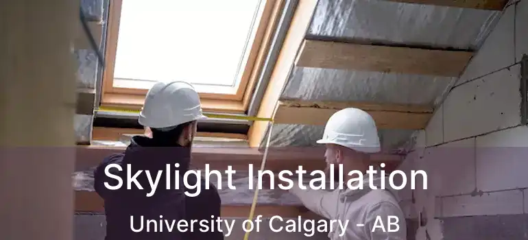  Skylight Installation University of Calgary - AB