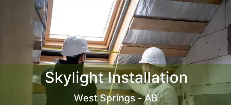  Skylight Installation West Springs - AB