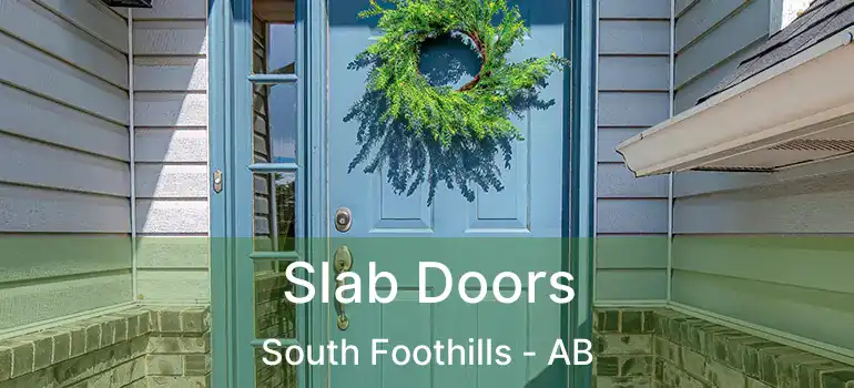  Slab Doors South Foothills - AB