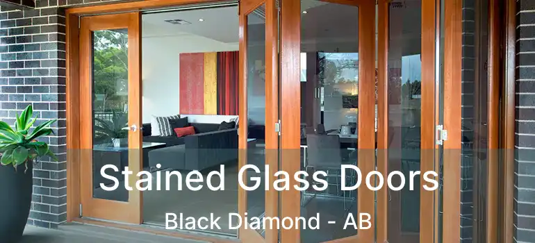  Stained Glass Doors Black Diamond - AB