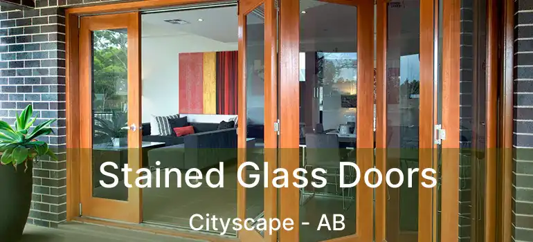  Stained Glass Doors Cityscape - AB