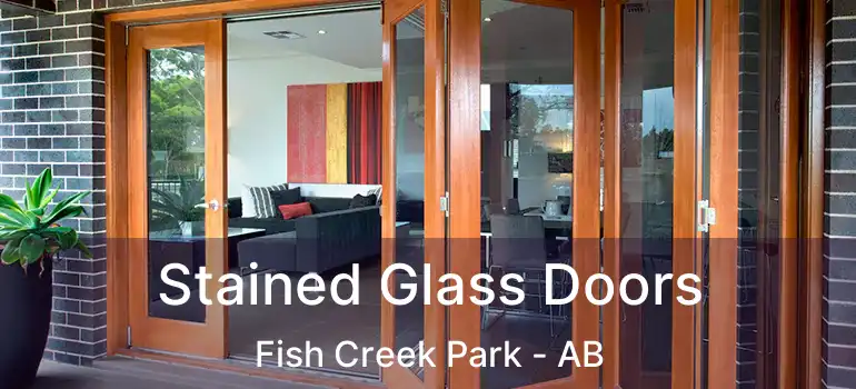  Stained Glass Doors Fish Creek Park - AB