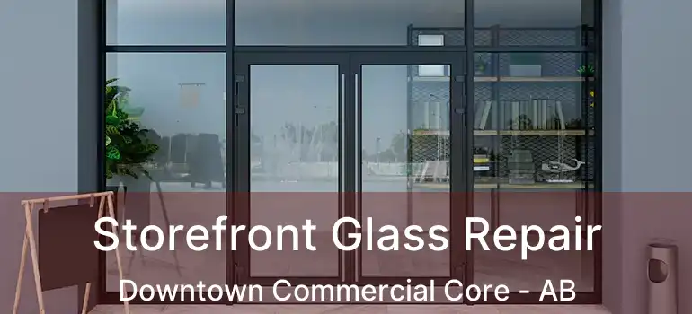  Storefront Glass Repair Downtown Commercial Core - AB