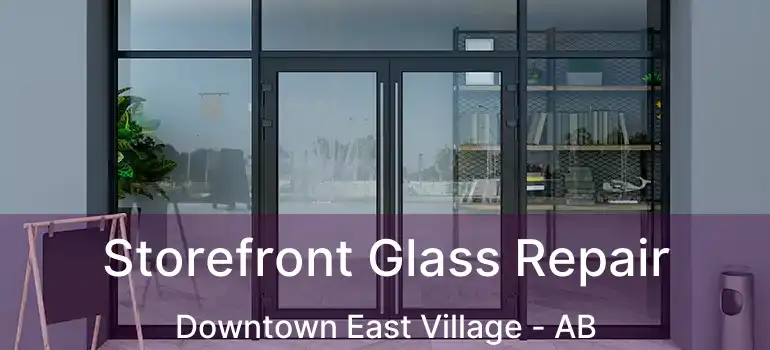  Storefront Glass Repair Downtown East Village - AB