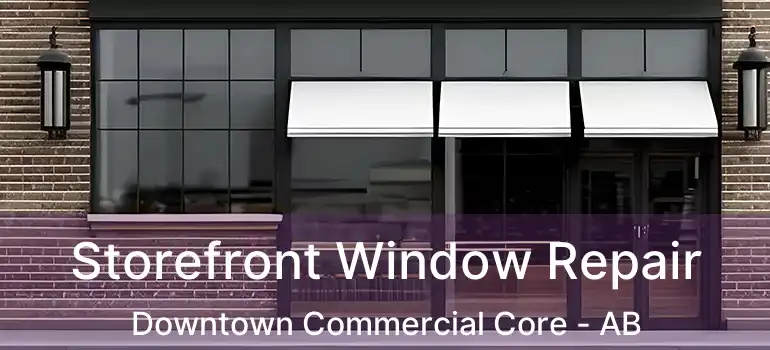  Storefront Window Repair Downtown Commercial Core - AB