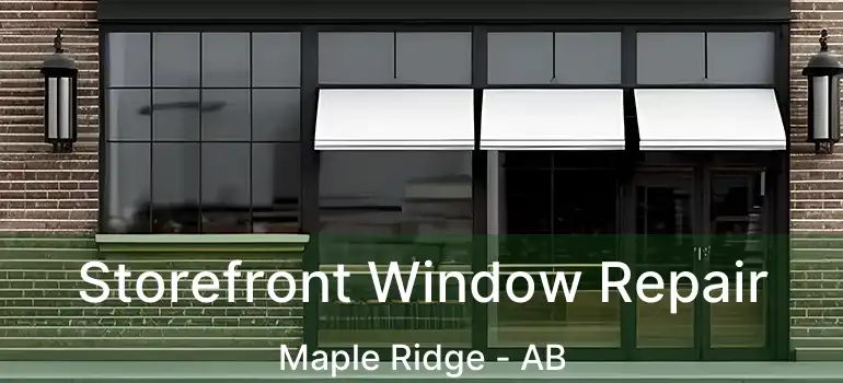  Storefront Window Repair Maple Ridge - AB