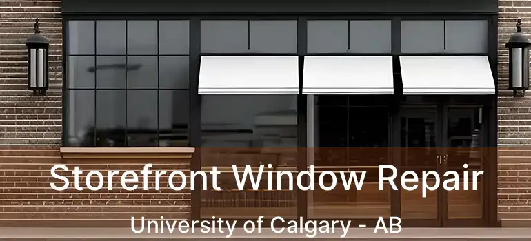  Storefront Window Repair University of Calgary - AB