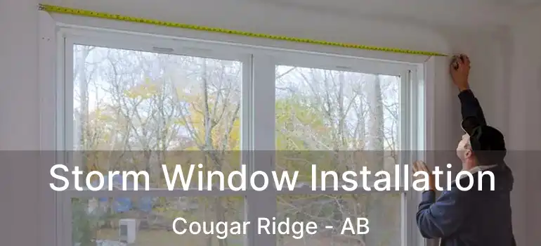 Storm Window Installation Cougar Ridge - AB