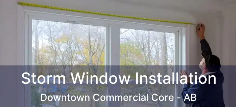  Storm Window Installation Downtown Commercial Core - AB