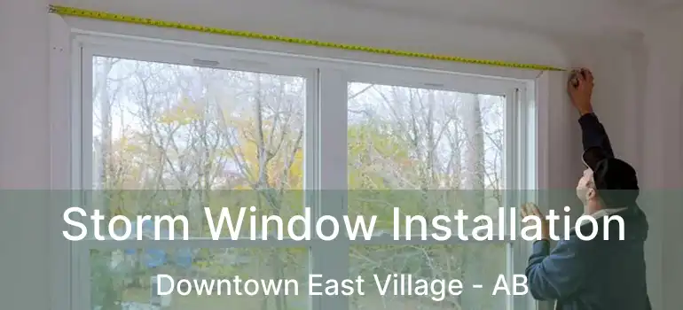  Storm Window Installation Downtown East Village - AB