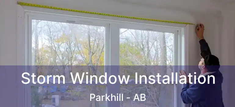  Storm Window Installation Parkhill - AB