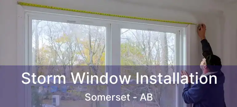 Storm Window Installation Somerset - AB